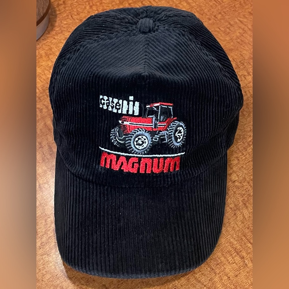 Case IH Magnum Black Corduroy Cap. New. Never worn!